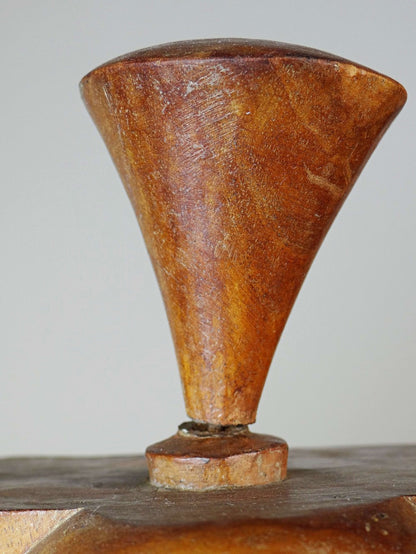 Vintage Wandmaske 'Barong' aus Holz, Bali handgeschnitzt