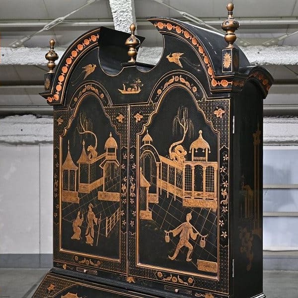 Vintage Kabinett von Maitland-Smith, Chinoiserie, Schreibtischfunktion, gebraucht