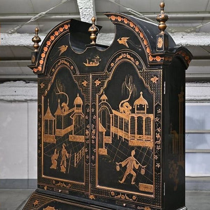 Vintage Kabinett von Maitland-Smith, Chinoiserie, Schreibtischfunktion, gebraucht