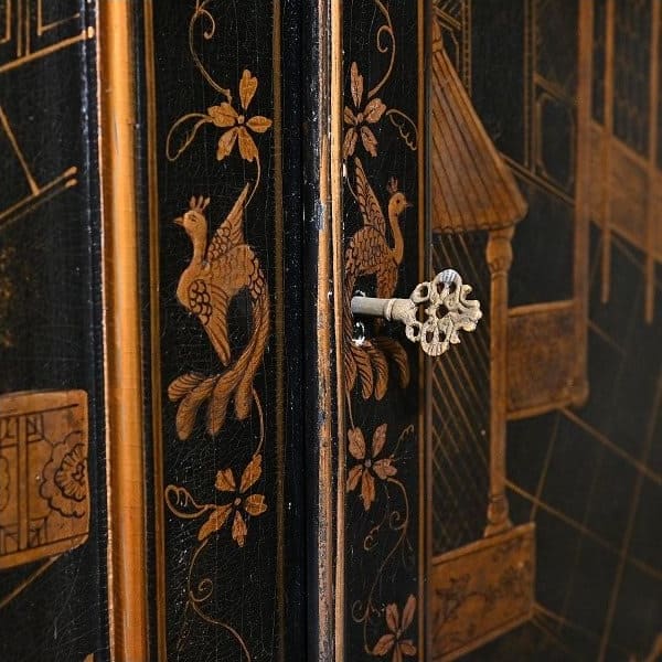 Vintage Kabinett von Maitland-Smith, Chinoiserie, Schreibtischfunktion, gebraucht