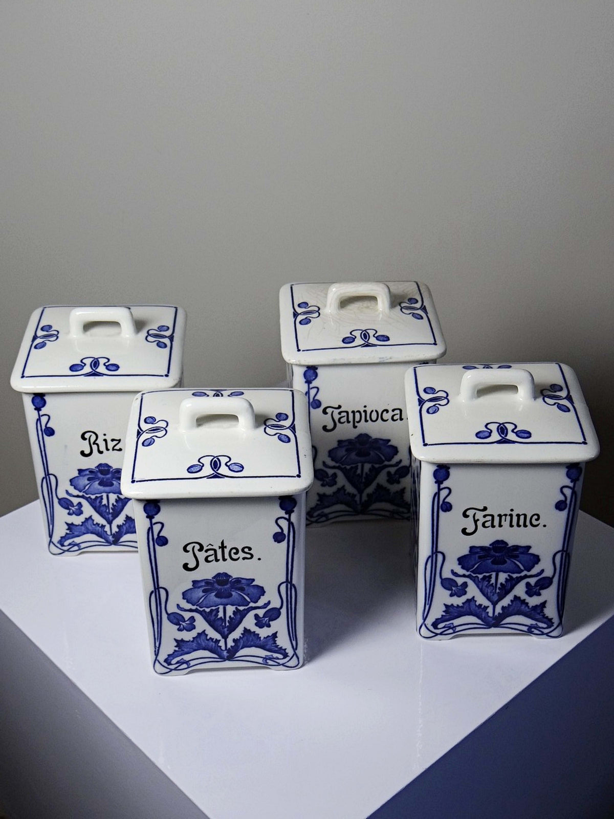 Vintage Keramikdose "Dec.1393" von Waechtersbach, Jugendstil