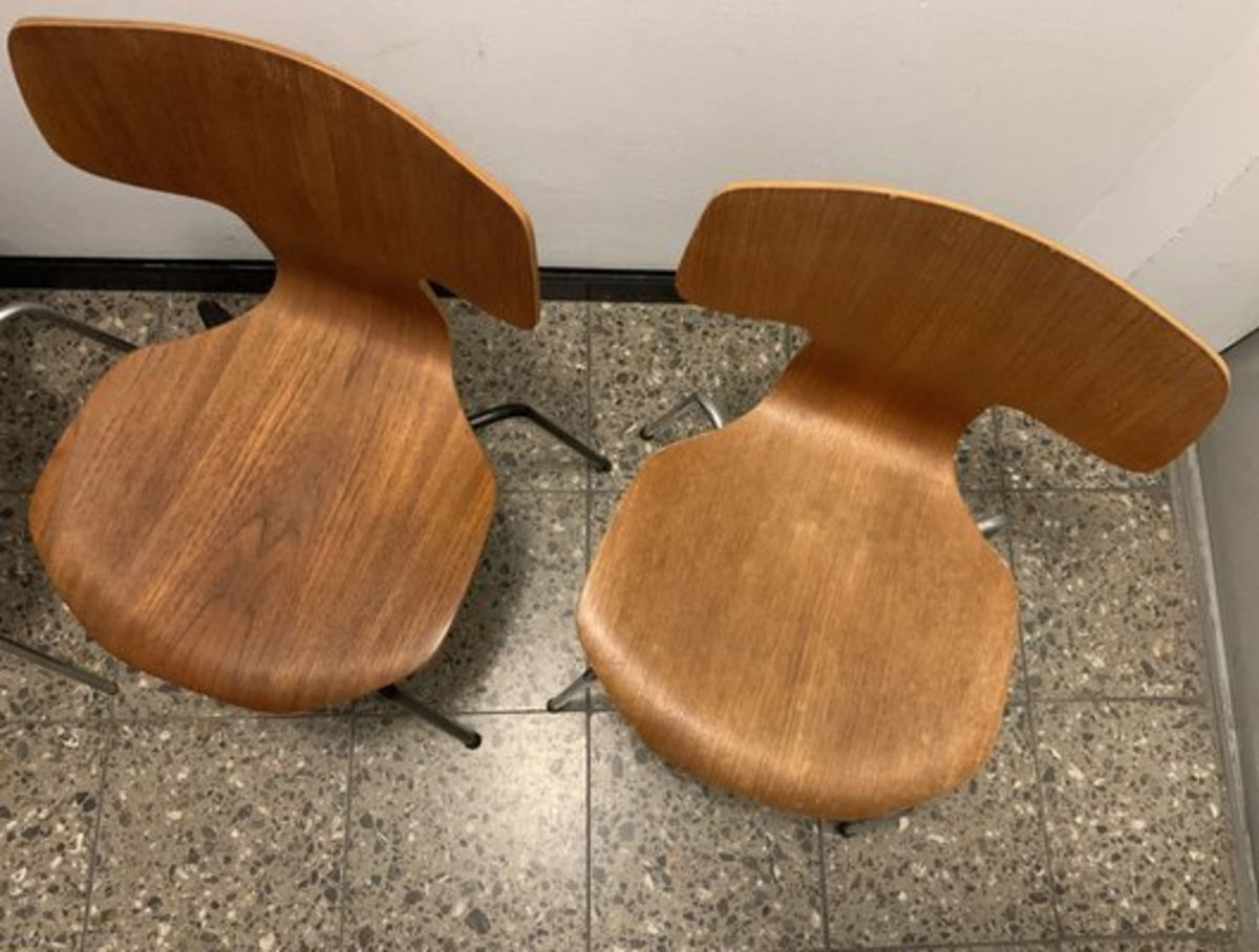 Vintage Stuhl 3103 Hammer Chair von Arne Jacobsen für Fritz Hansen Set von 2
