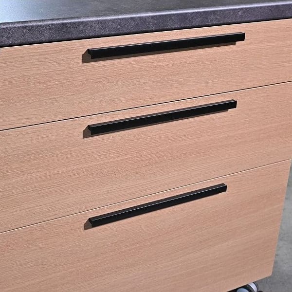 Vintage Küchencounter Orche von Pamouna auf Rollen mit Schublade und Regal