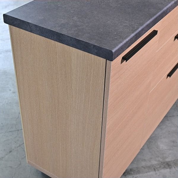 Vintage Küchencounter Orche von Pamouna auf Rollen mit Schublade und Regal