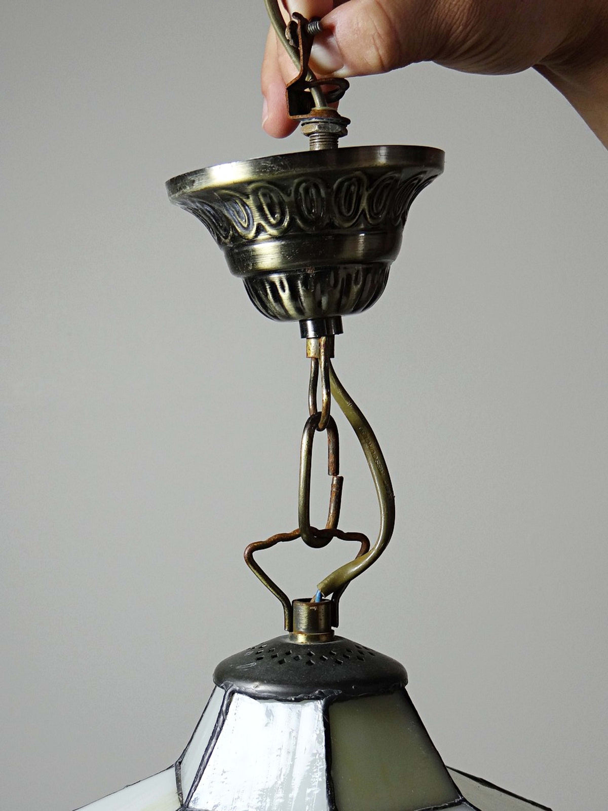 Vintage Hängeleuchte im Tiffany Stil von Artistar