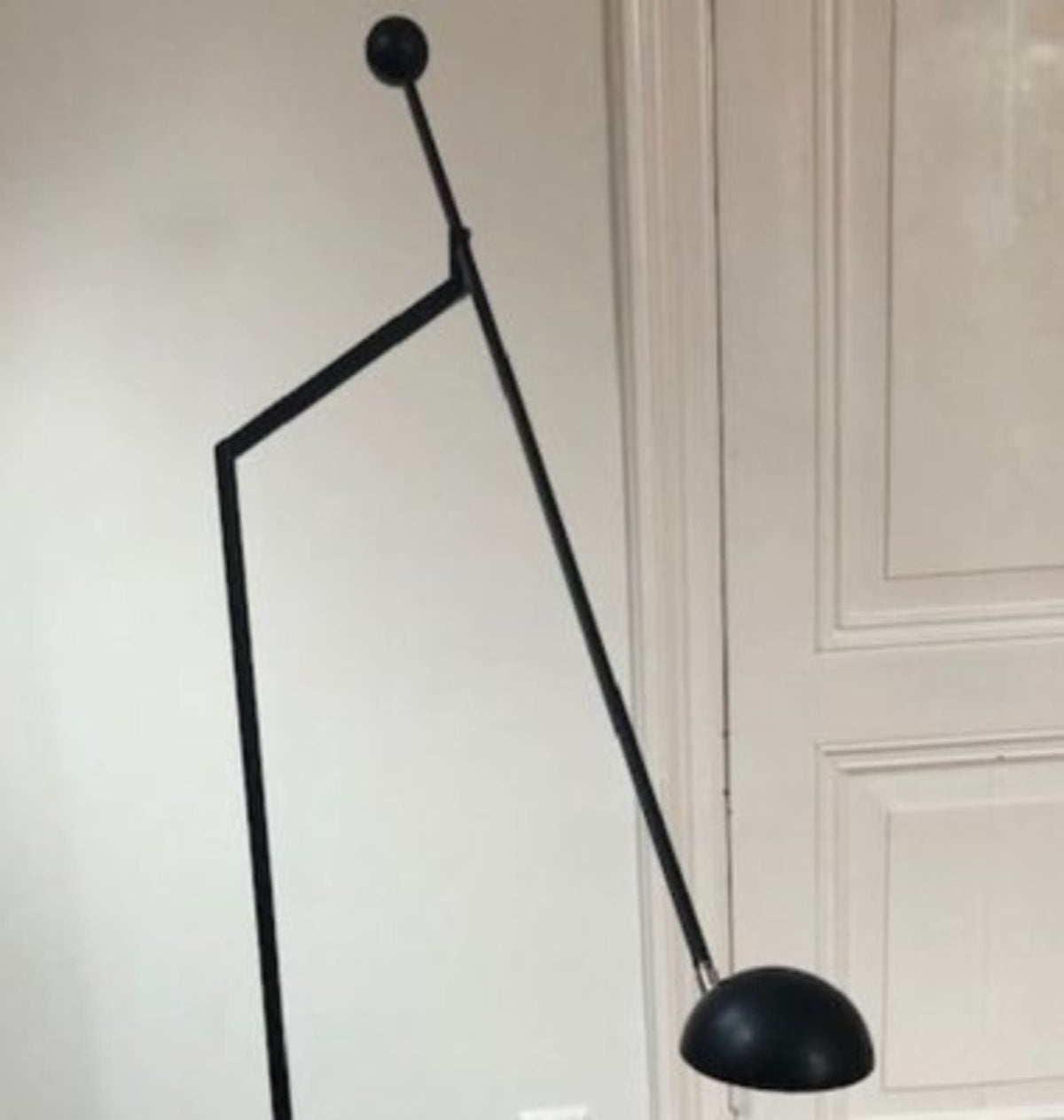 Vintage Stehlampe von Soelken für Soelken schwarz flexibel