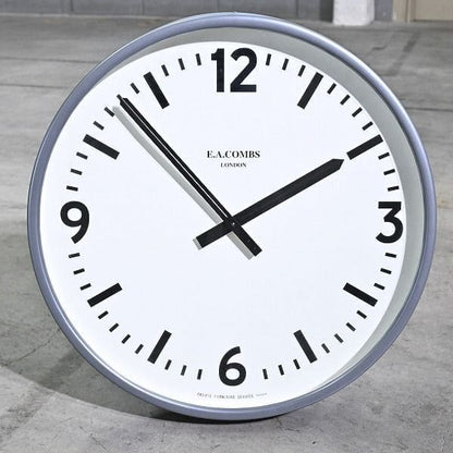 Vintage Wanduhr WALL CLOCK von E.A. COMBS für P.F.S.