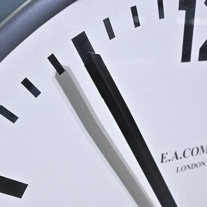 Vintage Wanduhr WALL CLOCK von E.A. COMBS für P.F.S.
