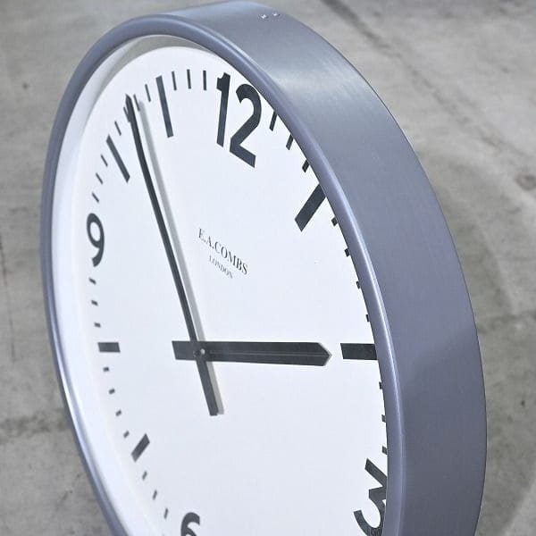 Vintage Wanduhr WALL CLOCK von E.A. COMBS für P.F.S.