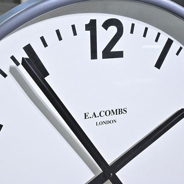 Vintage Wanduhr WALL CLOCK von E.A. COMBS für P.F.S.