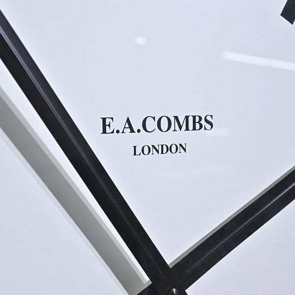 Vintage Wanduhr WALL CLOCK von E.A. COMBS für P.F.S.