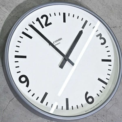 Vintage Wanduhr WALL CLOCK von E.A. COMBS für P.F.S.