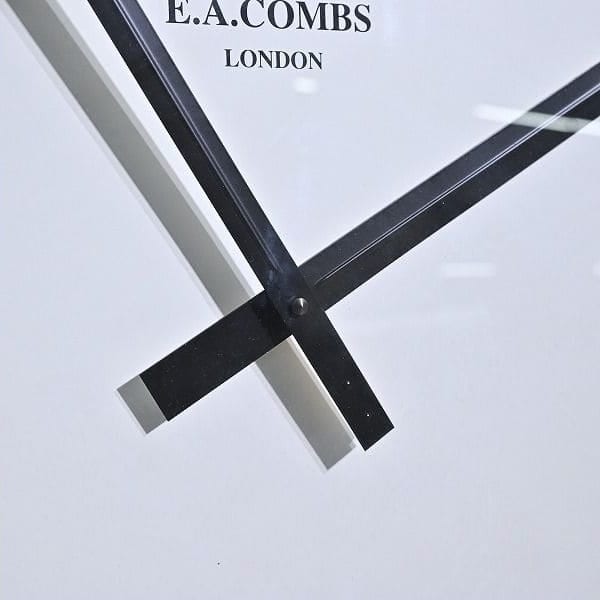 Vintage Wanduhr WALL CLOCK von E.A. COMBS für P.F.S.