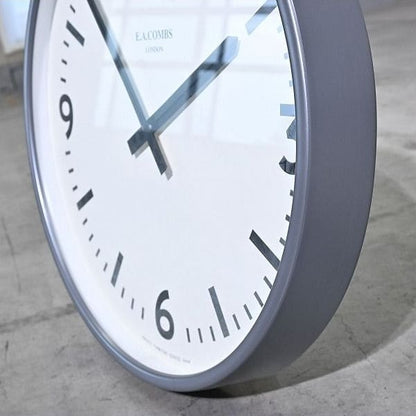 Vintage Wanduhr WALL CLOCK von E.A. COMBS für P.F.S.