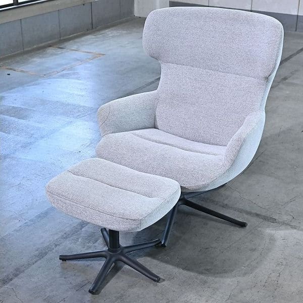 Vintage Sessel Trento mit Ottoman von BoConcept