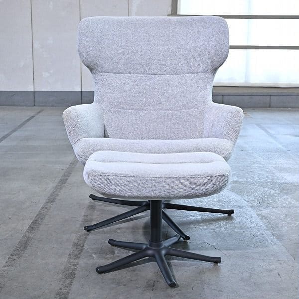 Vintage Sessel Trento mit Ottoman von BoConcept