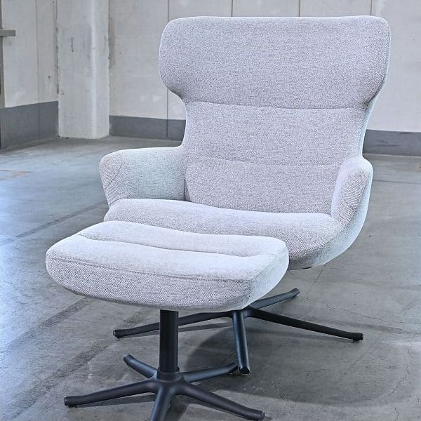Vintage Sessel Trento mit Ottoman von BoConcept