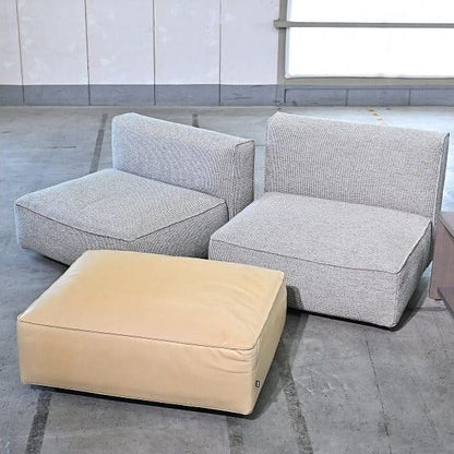 Vintage Sofa Omnio Bracco von arflex Set von 7 mit Beistelltisch und Ottoman