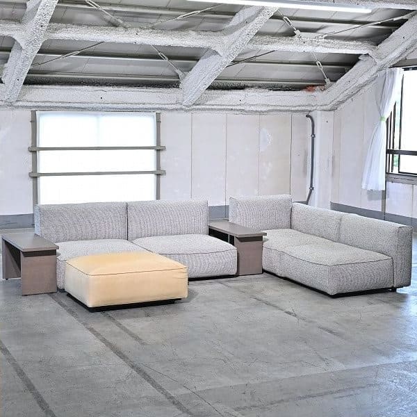 Vintage Sofa Omnio Bracco von arflex Set von 7 mit Beistelltisch und Ottoman