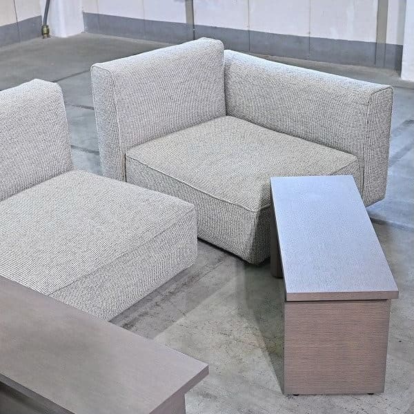 Vintage Sofa Omnio Bracco von arflex Set von 7 mit Beistelltisch und Ottoman