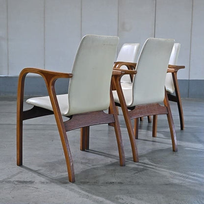 Set von 4 Vintage Armstuhl "Antler" von Sakakura Associates für Tendo