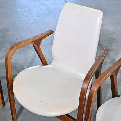 Set von 4 Vintage Armstuhl "Antler" von Sakakura Associates für Tendo