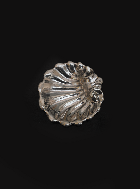 Vintage Vide-poche Muschelform versilbert