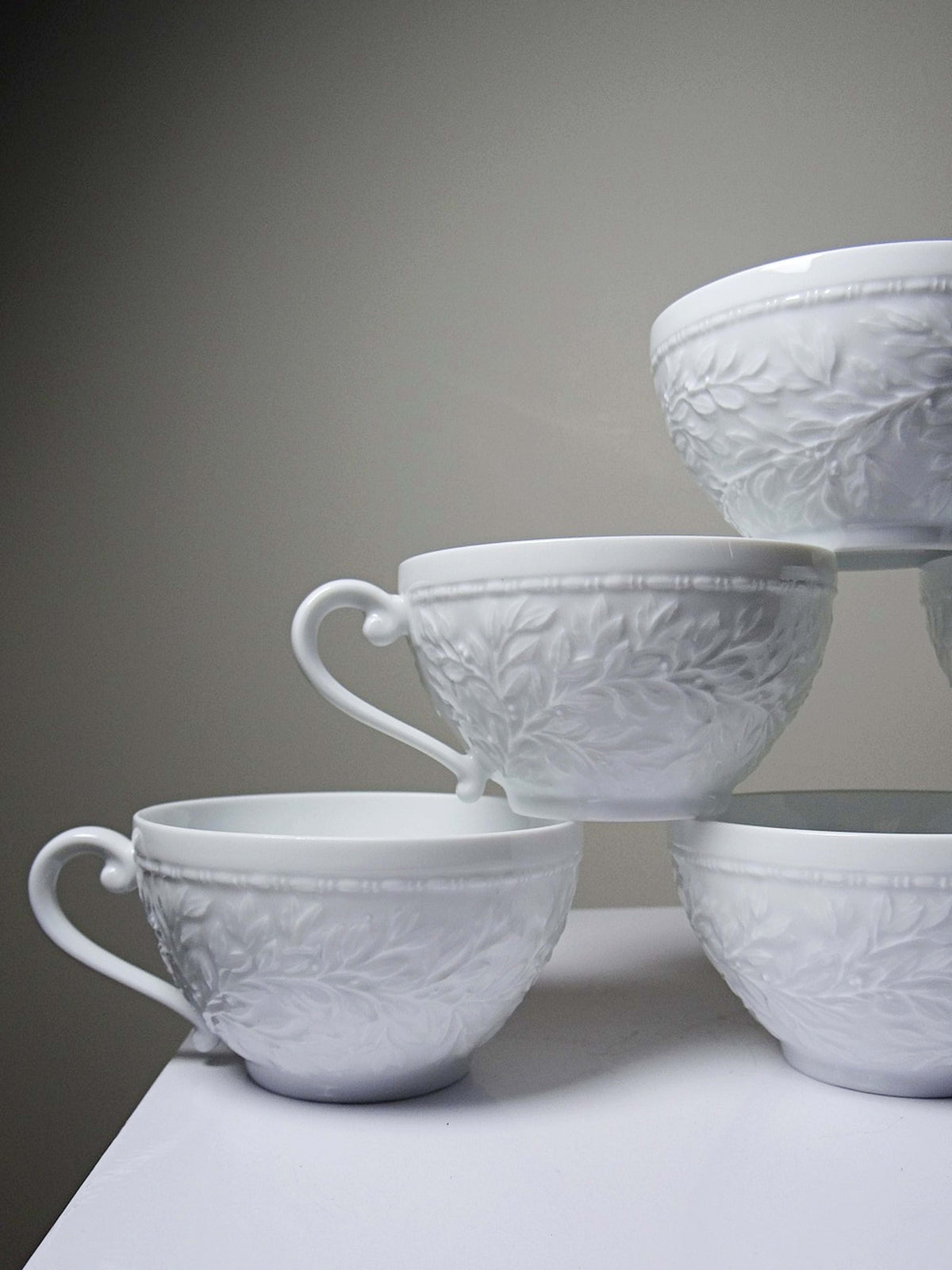 Set von 6 Vintage Tassen 'Louvre' von Bernardaud Limoges