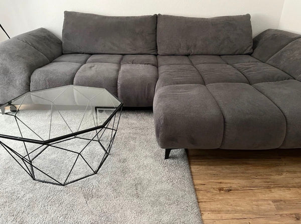 Pre-loved Höffner sofa: 2-seater & maxi chaise longue – 2nd home