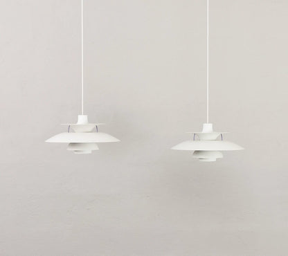 Set von 2 Vintage Hängelampen PH5 von Poul Henningsen für Louis Poulsen