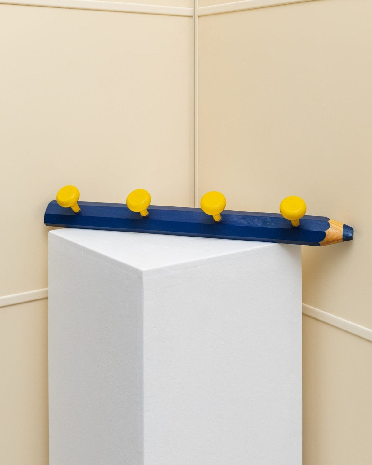 Vintage Kleiderschrank Crayon von Pierre Sala für Memphis Design blau gelb