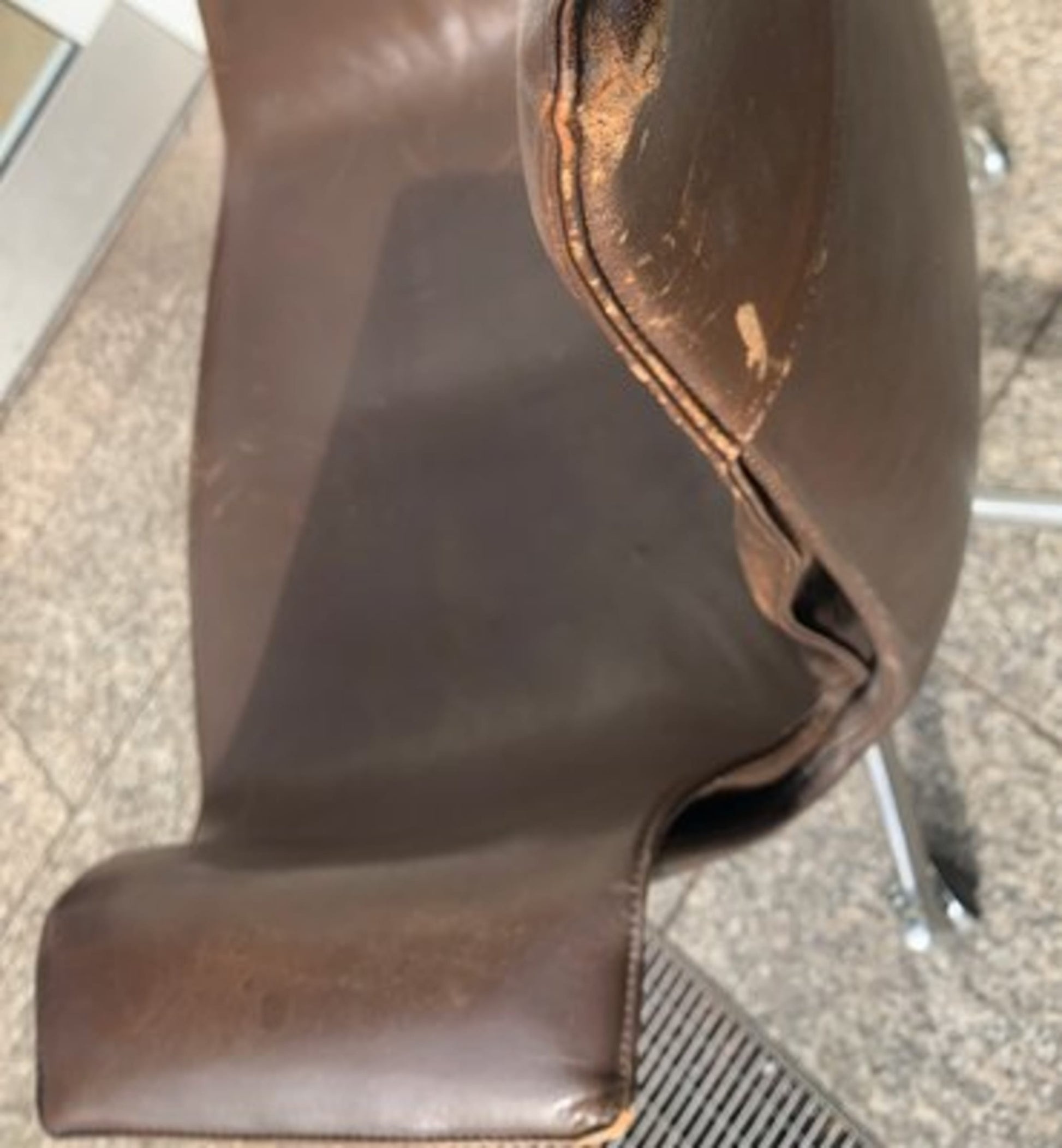 Vintage Stuhl Tulip FK 6727 von Preben Fabricius und Jørgen Kastholm für Kill International Braun, Silber