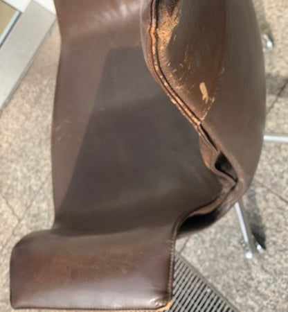 Vintage Stuhl Tulip FK 6727 von Preben Fabricius und Jørgen Kastholm für Kill International Braun, Silber