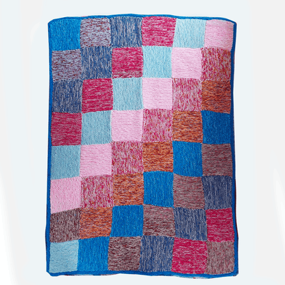 Couverture vintage faite main avec un nouveau design géométrique multicolore