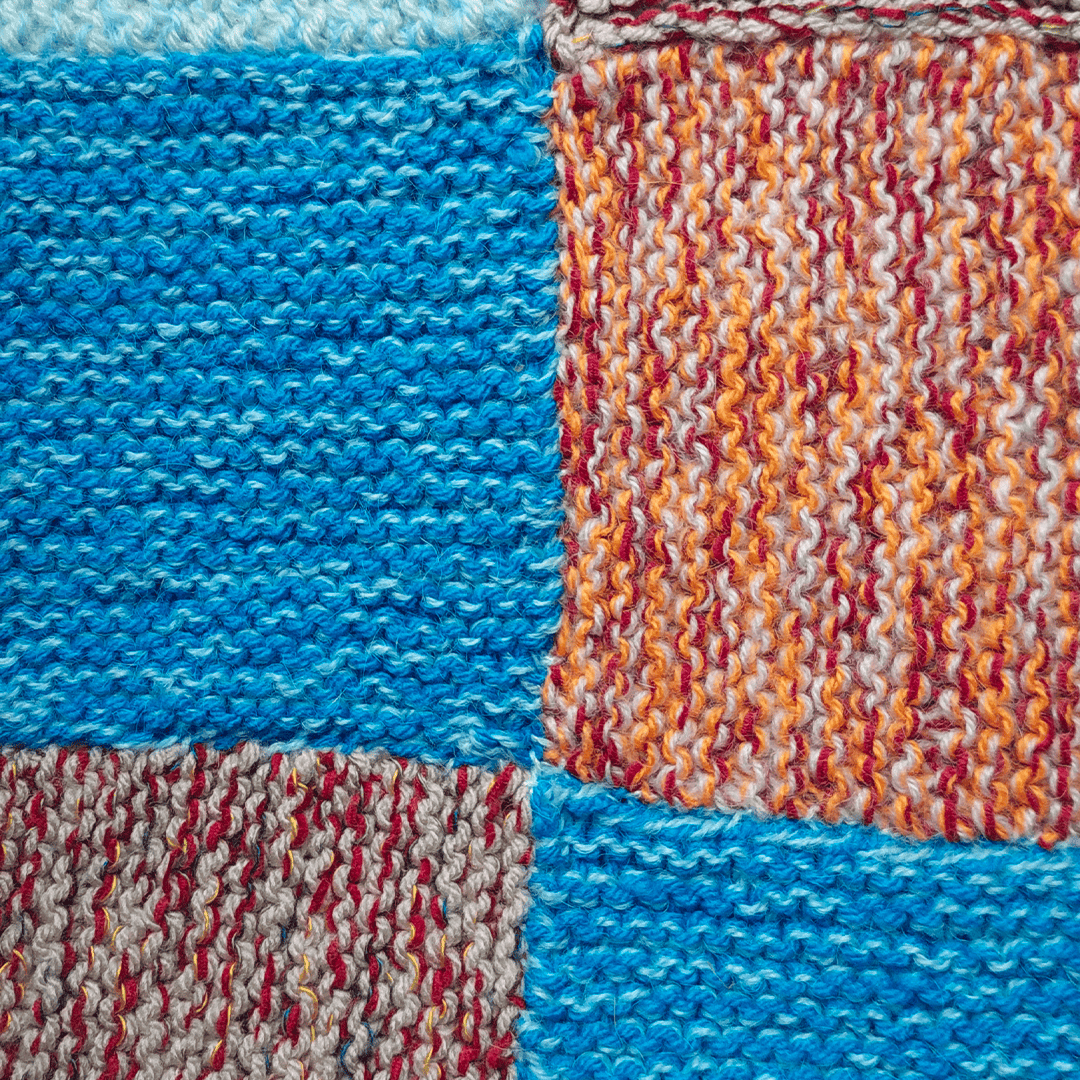 Couverture vintage faite main avec un nouveau design géométrique multicolore