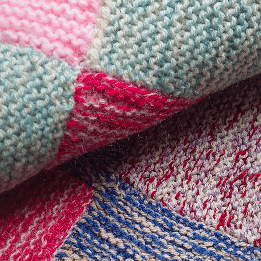 Couverture vintage faite main avec un nouveau design géométrique multicolore