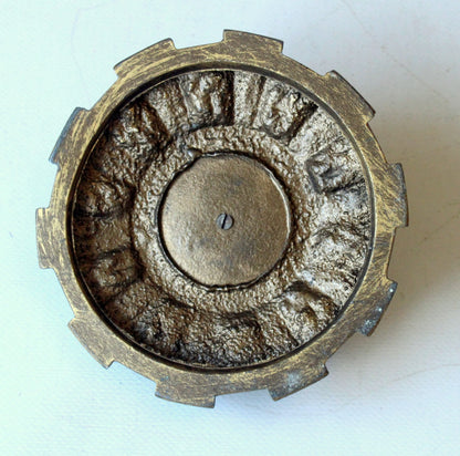 Vintage Kerzenteller aus Bronze, West Germany 60er Jahre