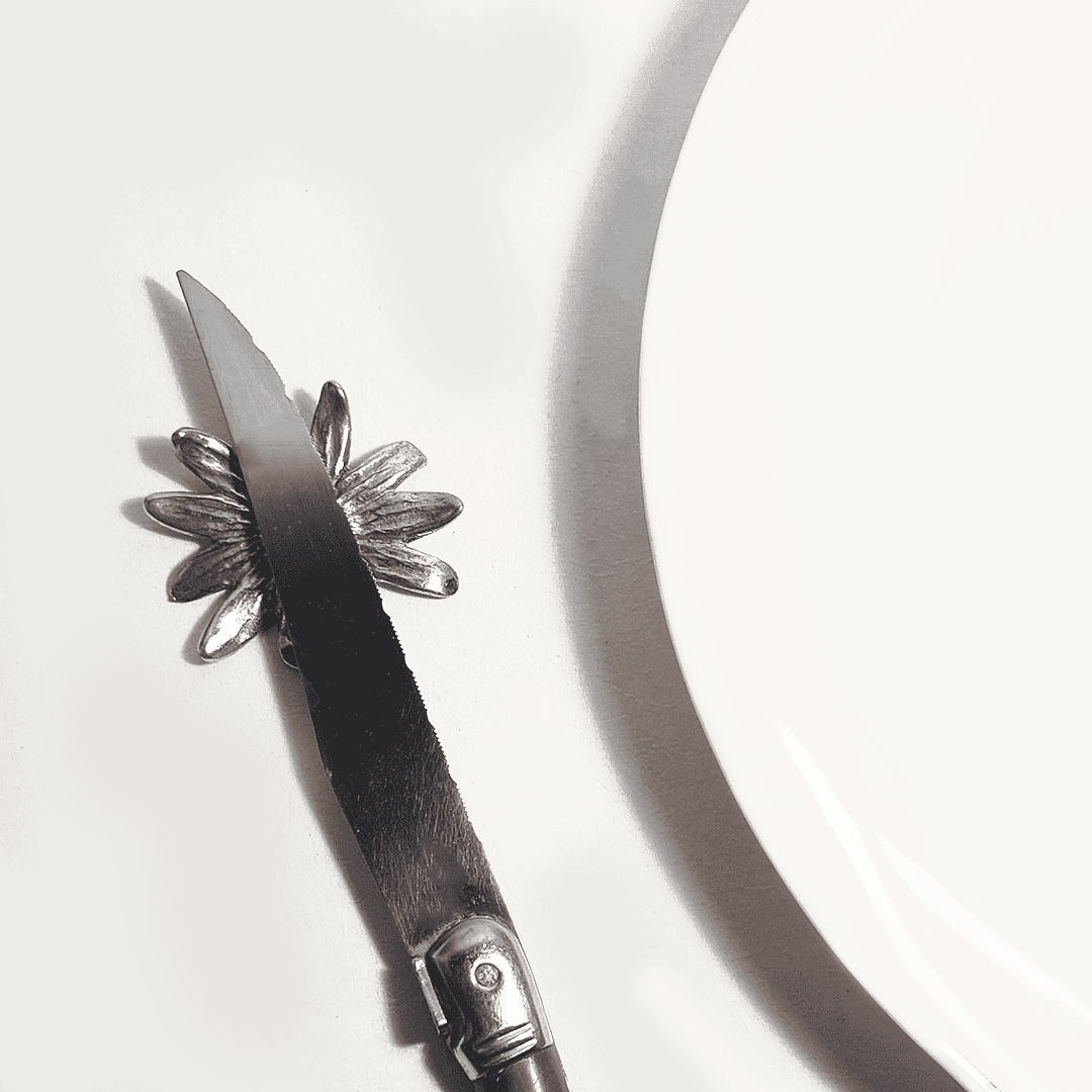 Vintage Tins &amp; Candy Boxes Flora Used Silver Tin Set of 6