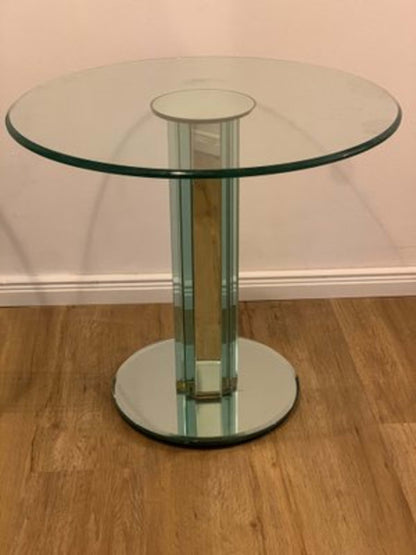 Vintage Set von 2 Beistelltisch von Luigi Massoni für Gallotti und Radice Spiegelglas