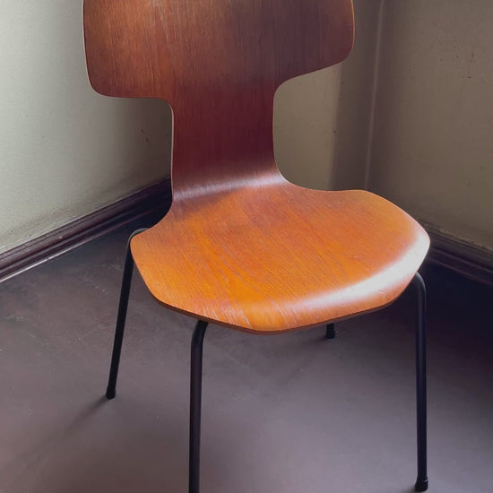 Set von 4 Stühle "Hammer" 3103 von Arne Jacobsen für Fritz Hansen