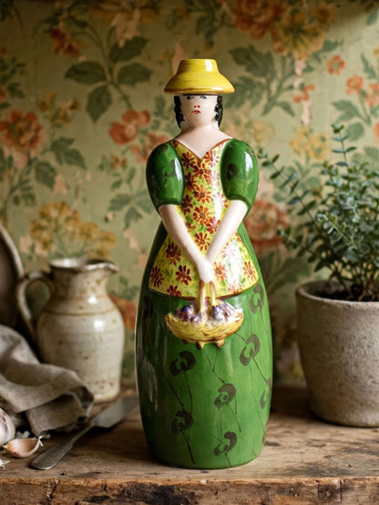 Vintage Likörflakon "Guignolet" im Stil von Robj, Porzellan Limoges