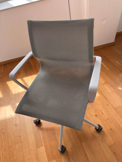 Vintage Bürostuhl "Physix" von Alberto Meda für Vitra in Grau