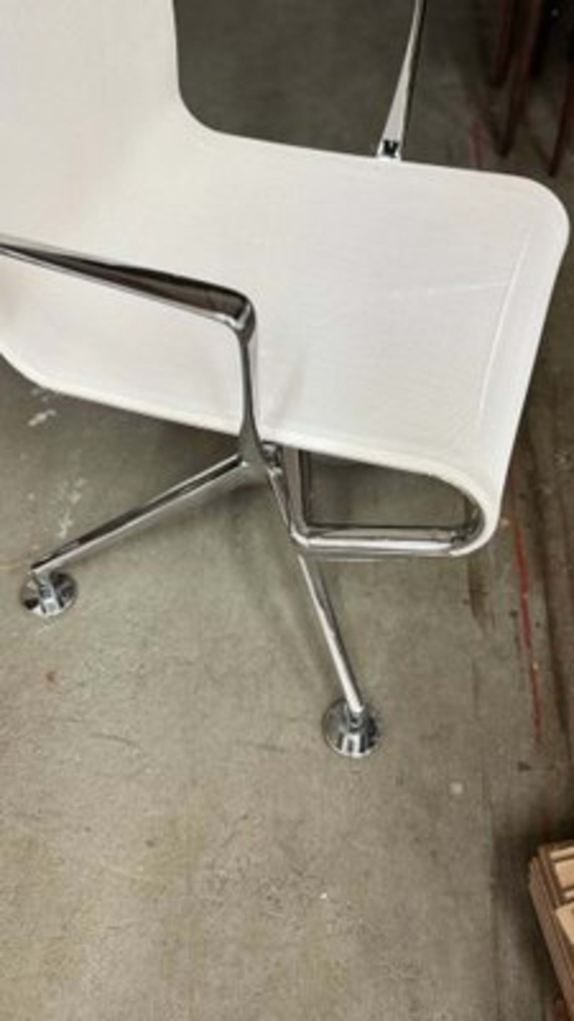 Vintage Bürostuhl Meetingframe 44 von Alberto Meda für Alias Weiß, Silber