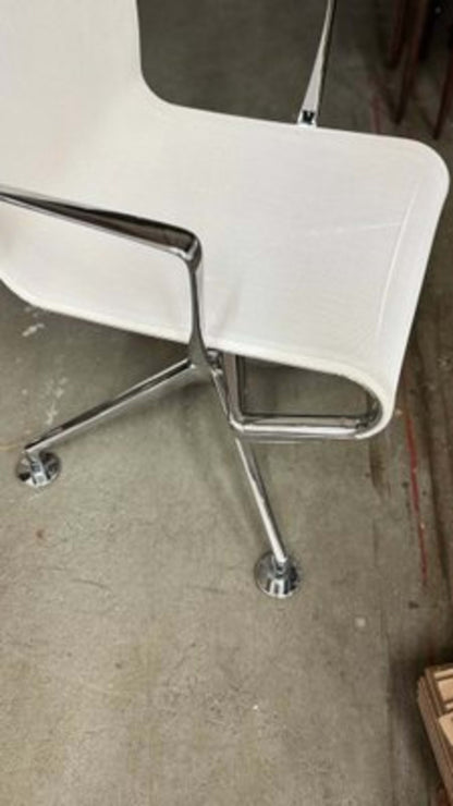 Vintage Bürostuhl Meetingframe 44 von Alberto Meda für Alias Weiß, Silber