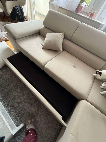 Vintage Ecksofa mit Schlaffunktion und Stauraum von XXXLutz