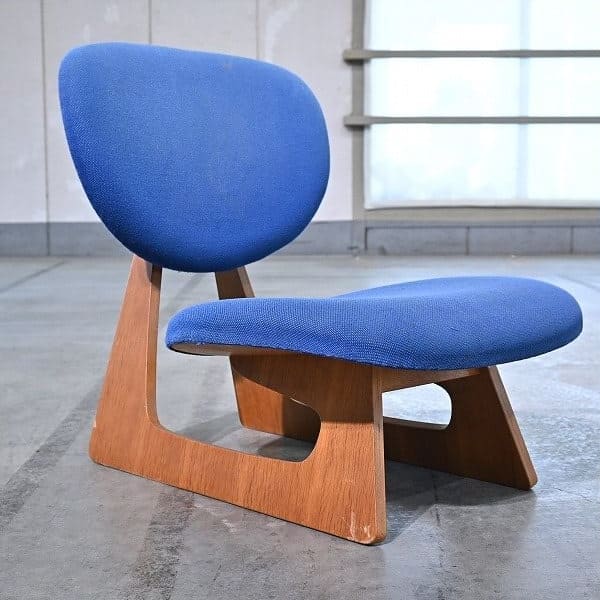 Vintage Loungestuhl von Daisaku Chou für Tendo Mokko, Eiche, Japan