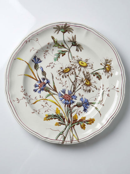 Vintage Teller "Marguerites" von Longchamp, Terre de Fer