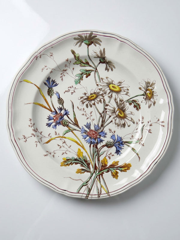 Vintage Teller "Marguerites" von Longchamp, Terre de Fer