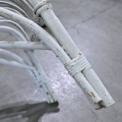 Vintage Loungechair Set von 2 Rattan