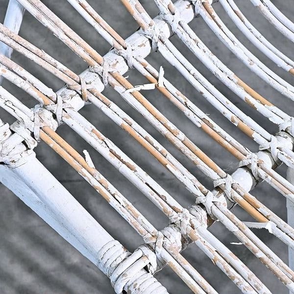 Vintage Loungechair Set von 2 Rattan